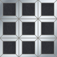 Tubadzin Lucid Square Black mozaik 29,8 x 29,8